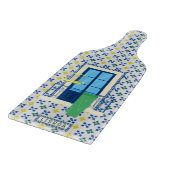 ポルトガルのタイルと鳥と窓バルコニー カッティングボード (角)