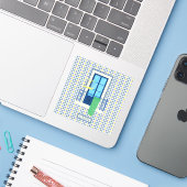 ポルトガルのタイルと鳥と窓バルコニー シール (ノートパソコンとiPhone)