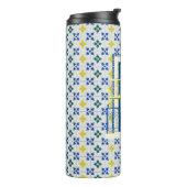 ポルトガルのタイルと鳥と窓バルコニー タンブラー (回転左)