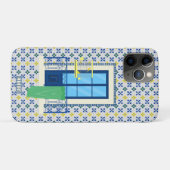 ポルトガルのタイルと鳥と窓バルコニー Case-Mate iPhoneケース (裏面(横))