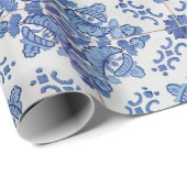 ポルトガルのタイルの包装紙 ラッピングペーパー (ロールコーナー)