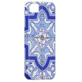 ポルトガルのタイルの青および白 Case-Mate iPhoneケース (裏面/右)