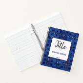 ポルトガルのタイルアズレジョブルーフローラリーフ ノートブック (内部)