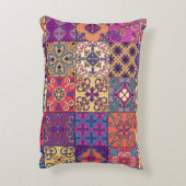 ポルトガルのタイルタラベラスタイルパターン アクセントクッション (裏面(縦))