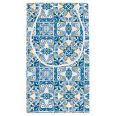 ポルトガルのタイルパターン スモールペーパーバッグ (裏面)