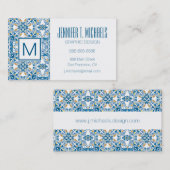 ポルトガルのタイルパターン 名刺 (正面/裏面)