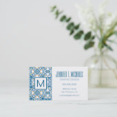 ポルトガルのタイルパターン 名刺 (スタンド正面)