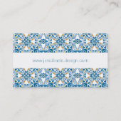 ポルトガルのタイルパターン 名刺 (裏面)