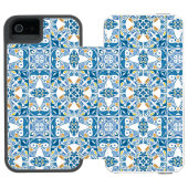 ポルトガルのタイルパターン INCIPIO iPhoneウォレットケース (フォリオ Open)