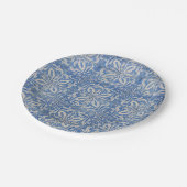 ポルトガルのタイルヴィンテージアズレジョスブルーホワイト ペーパープレート (アングル)