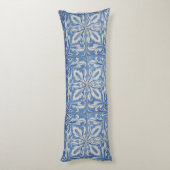 ポルトガルのタイルヴィンテージアズレジョスブルーホワイト ボディピロー (裏面 (縦))