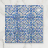 ポルトガルのタイルヴィンテージブルーホワイトモノグラム フェイバータグ (裏面)