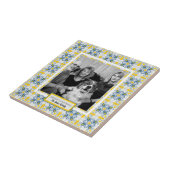 ポルトガルのタイル家族のクリスマスの写真フレーム タイル (側面)