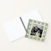 ポルトガルのタイル家族のクリスマスの写真フレーム ノートブック (内部)