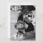 ポルトガルのタイル家族のクリスマスの写真フレーム 招待状 (裏面)