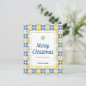 ポルトガルのタイル家族懇親会クリスマスカード シーズンポストカード (スタンド正面)