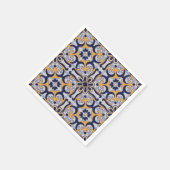 ポルトガルのタイル模様 スタンダードカクテルナプキン (角)