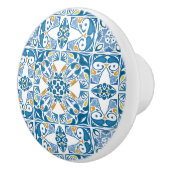 ポルトガルのタイル模様 セラミックノブ (右)