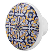 ポルトガルのタイル模様 セラミックノブ (右)