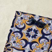 ポルトガルのタイル模様 ビーチタオル (インサイチュ)