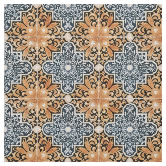 ポルトガルのタイル模様 ファブリック (見本)