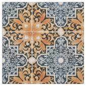 ポルトガルのタイル模様 ファブリック (クローズアップ)