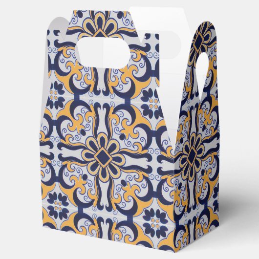 ポルトガルのタイル模様 フェイバーボックス (オープン)