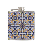 ポルトガルのタイル模様 フラスク (正面)