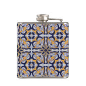 ポルトガルのタイル模様 フラスク (裏面)