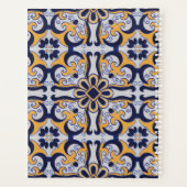 ポルトガルのタイル模様 プランナー手帳 (裏面)