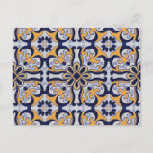 ポルトガルのタイル模様 ポストカード (正面)