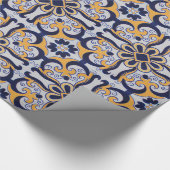ポルトガルのタイル模様 ラッピングペーパー (角)