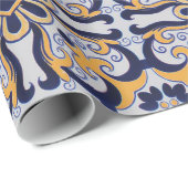 ポルトガルのタイル模様 ラッピングペーパー (ロールコーナー)