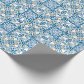 ポルトガルのタイル模様 ラッピングペーパー (角)