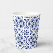 ポルトガルのタイル紙カップ 紙コップ (左)