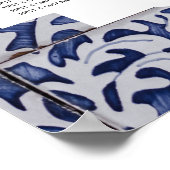 ポルトガルのタイル結婚のシーティングチャート ポスター (角)