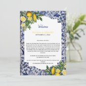 ポルトガルのタイル結婚類の歓迎の旅程 プログラム (スタンド正面)