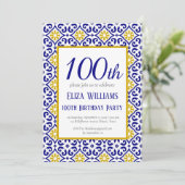 ポルトガルのタイル100誕生日 地中海の 招待状 (スタンド正面)
