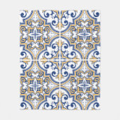 ポルトガルのタイル1 フリースブランケット (正面)