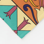 ポルトガルのタイル:アズレジョスタイルのシームレスなパターン。 フリースブランケット (角)