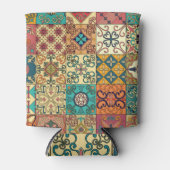 ポルトガルのタイル:アズレジョスタイルのシームレスなパターン。 缶クーラー (正面)