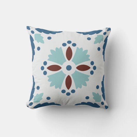 ポルトガルのタイル クッション (正面)