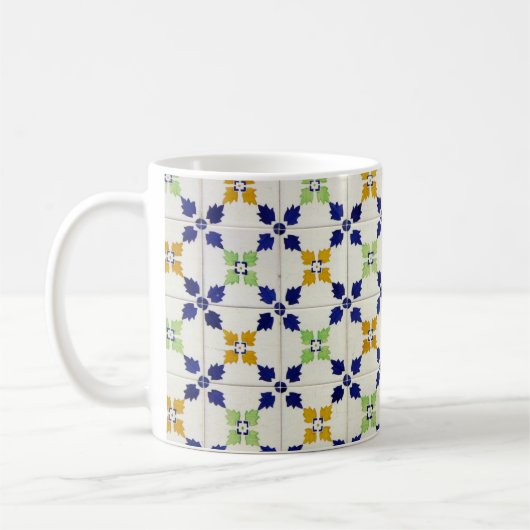 ポルトガルのタイル コーヒーマグカップ (左)