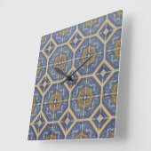 ポルトガルのタイル スクエア壁時計 (傾斜)