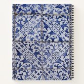 ポルトガルのタイル – フローラレシピ空白のクックブック ノートブック (裏面)