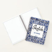 ポルトガルのタイル – フローラレシピ空白のスケッチ ノートブック (内部)