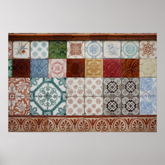 ポルトガルのタイル ポスター (正面)