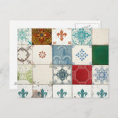 ポルトガルのタイル ポストカード (正面/裏面)