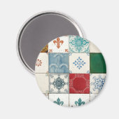 ポルトガルのタイル マグネット (正面/裏面)