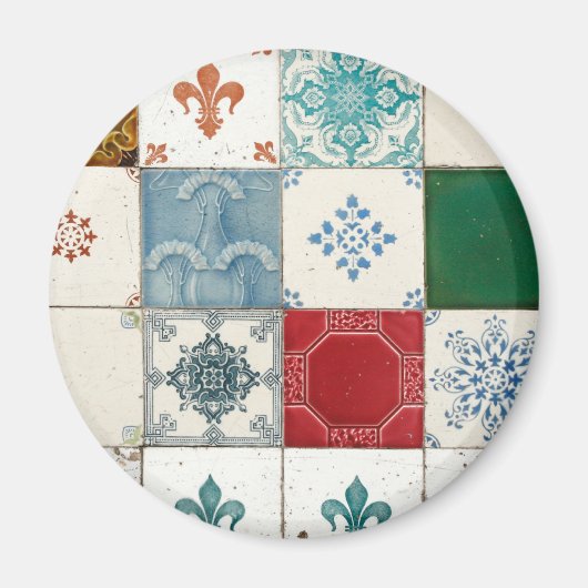 ポルトガルのタイル マグネット (正面)